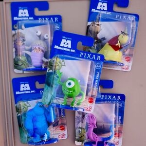 Disney Pixar Monsters Inc. Micro Collection Figures X 5